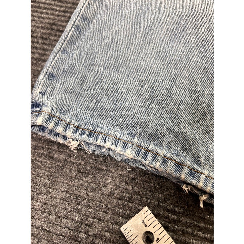 Vintage Levis 501 XX Jeans Mens 32x29 Light Wash USA Distressed Button Fly Denim - Picture 13 of 16